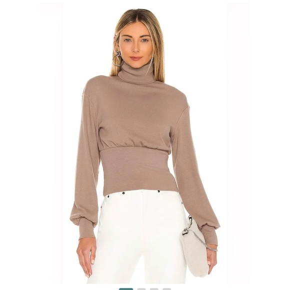 REVOLVE MAJORELLE Mano Top in Taupe Grey Size XS - Picture 2 of 7